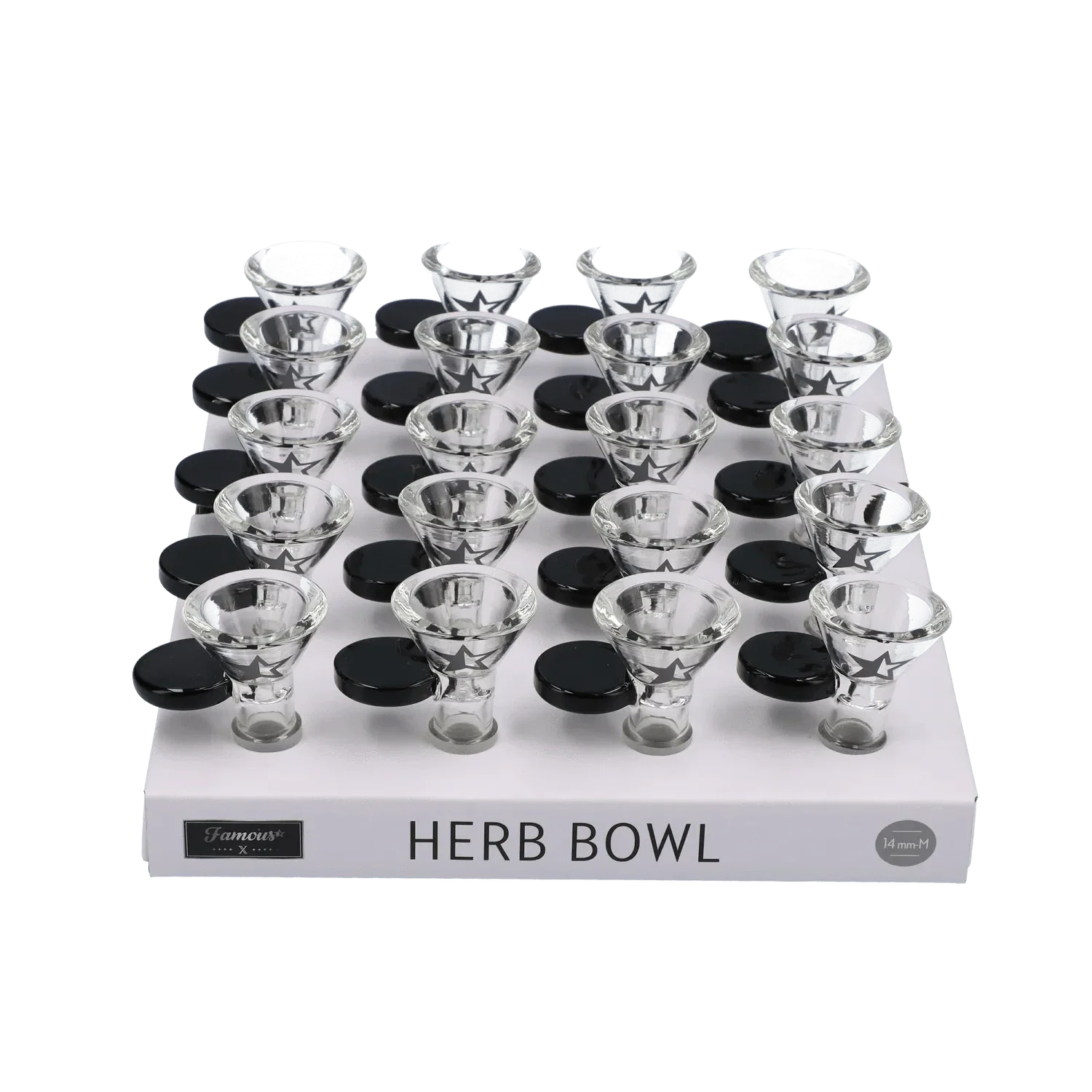Famous X Bowl w/Star - Clear -14mm - Image 6