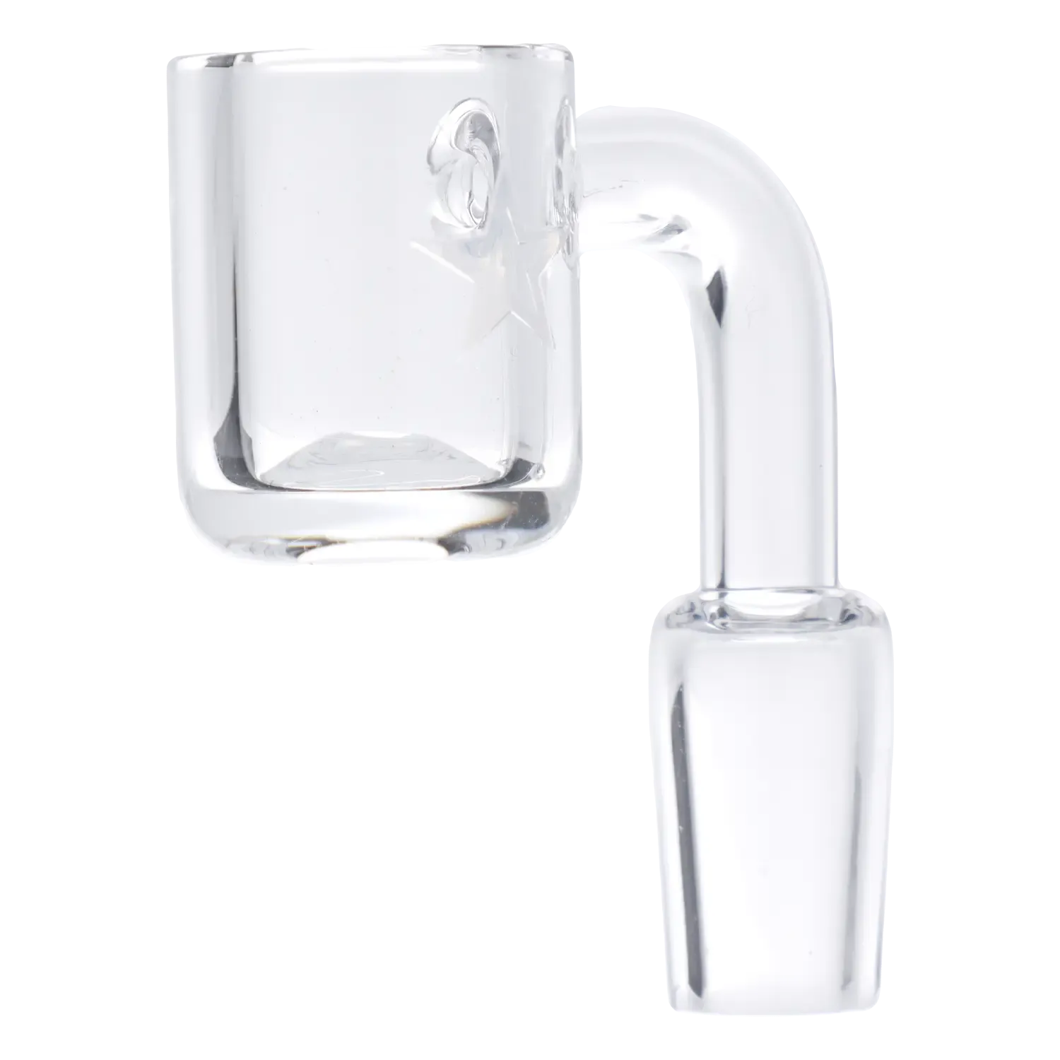 Famous X Quartz Banger - 90 degree - Clear - Male 14mm - Image 2