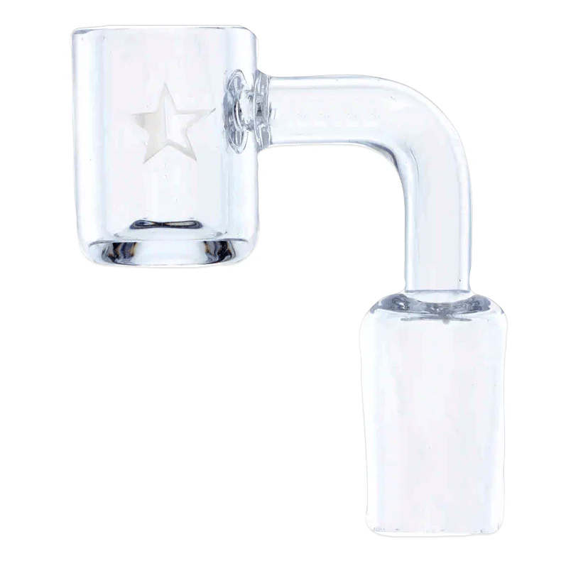 Famous X Quartz Banger - 90 Degree - Clear - Male 18mm
