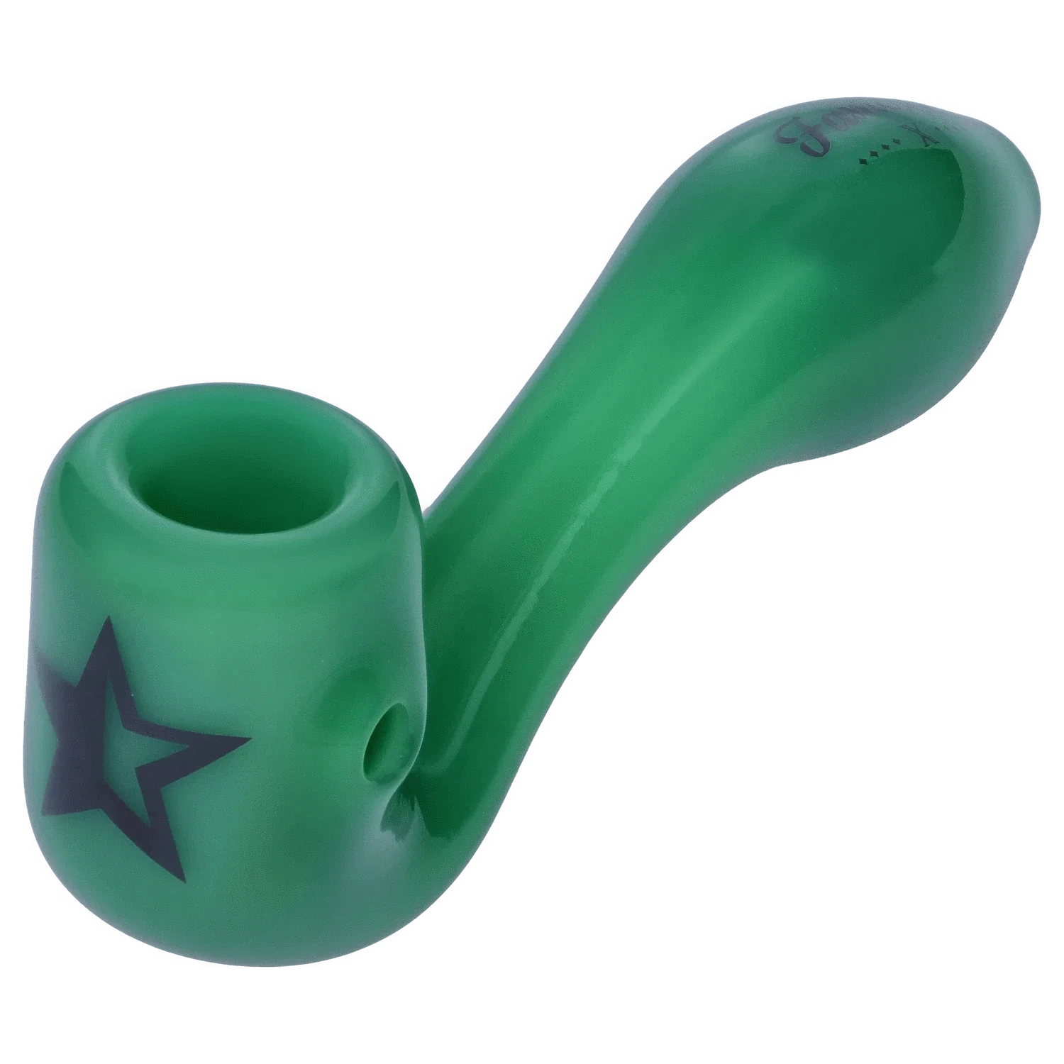 Famous X Sherlock Pipe - Milky Jade - 4in.