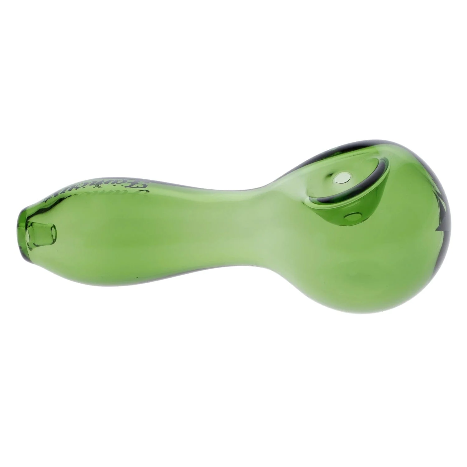 Famous X - Spoon Pipe - Green - 4in. - Image 5