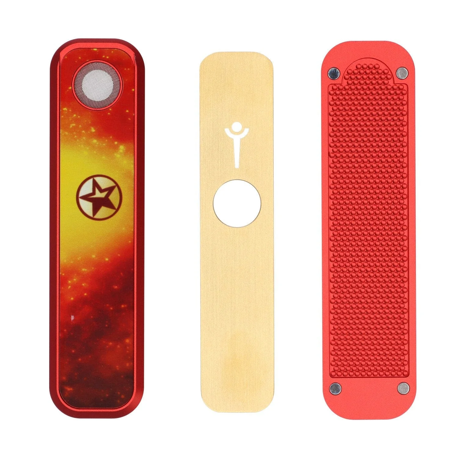 Nebula Genius Pipe - Red - 6in. - Image 3