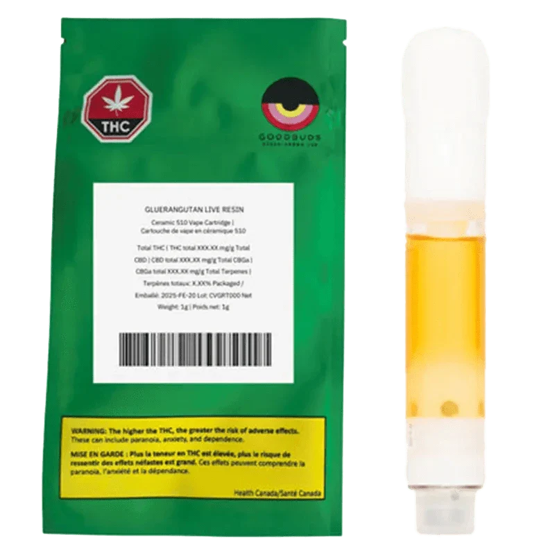 Gluerangutan Live Resin Vape Cartridge