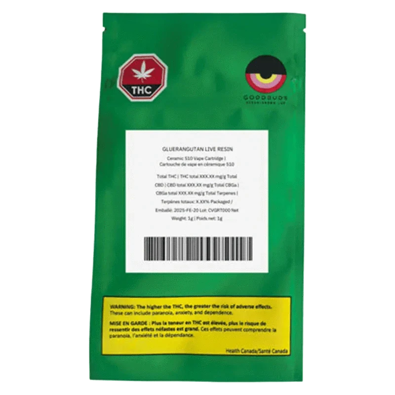 Gluerangutan Live Resin Vape Cartridge - Image 3