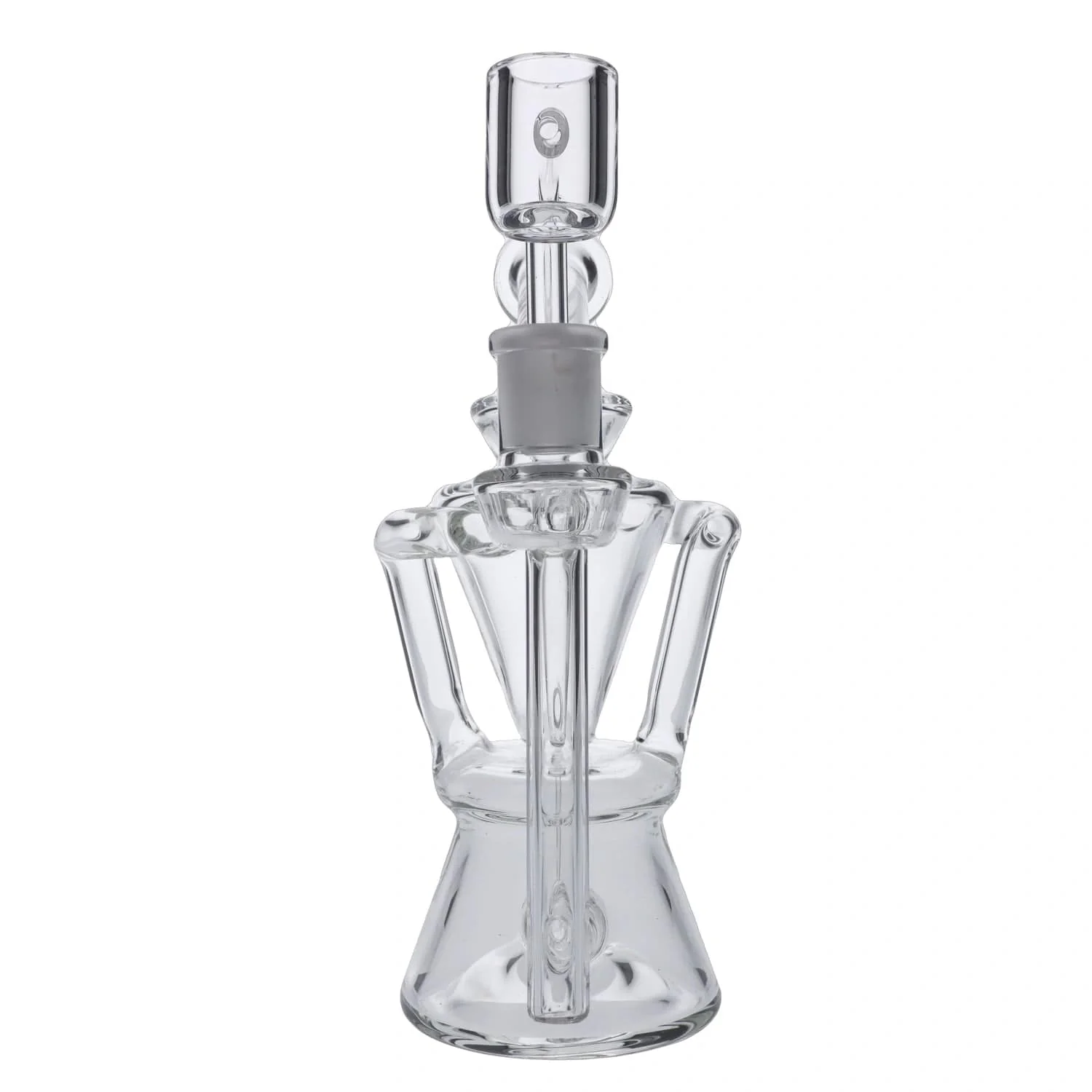 Hue Hourglass Dab Rig Clear - 7.5" - Image 7