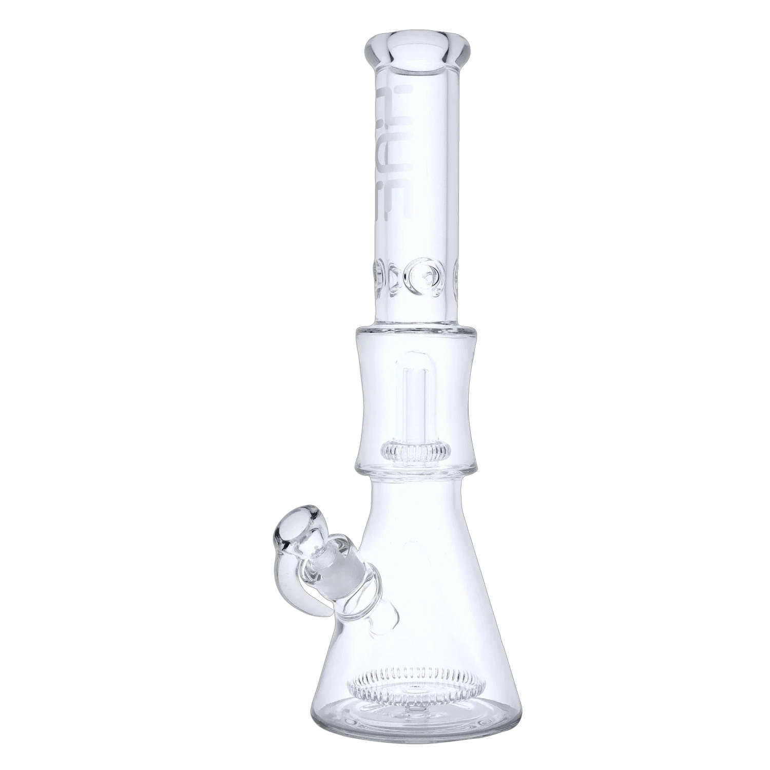 Hue Pyramid Water Pipe Clear - 16.25" - Image 2