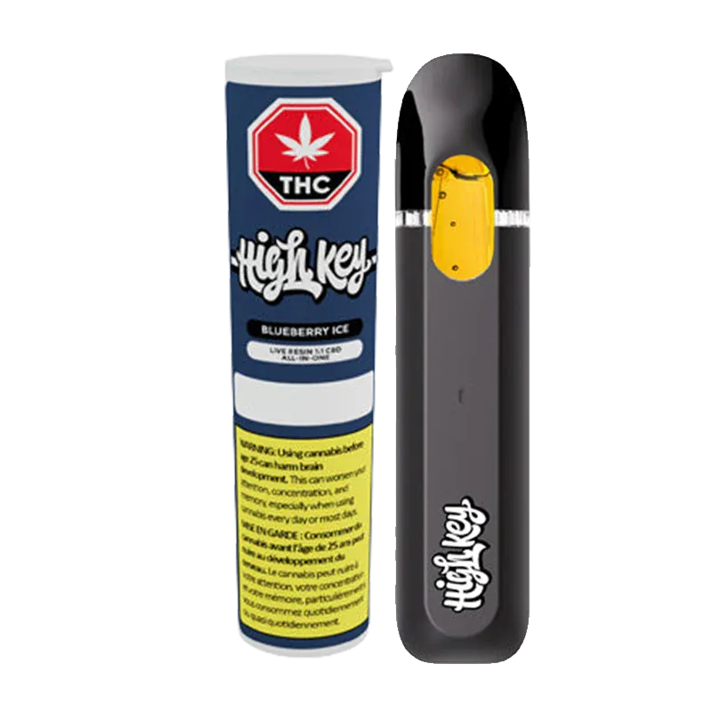 Blueberry Ice Live Resin 1:1 CBD All-In-One Vape