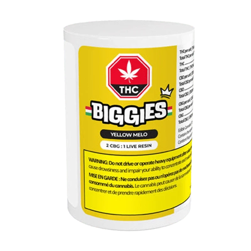 Yellow Melo 2:1 CBG:THC Live Resin Gummies - Image 3