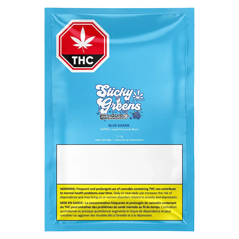Blue Shark - Liquid Diamonds Vape Cartridge - Image 3