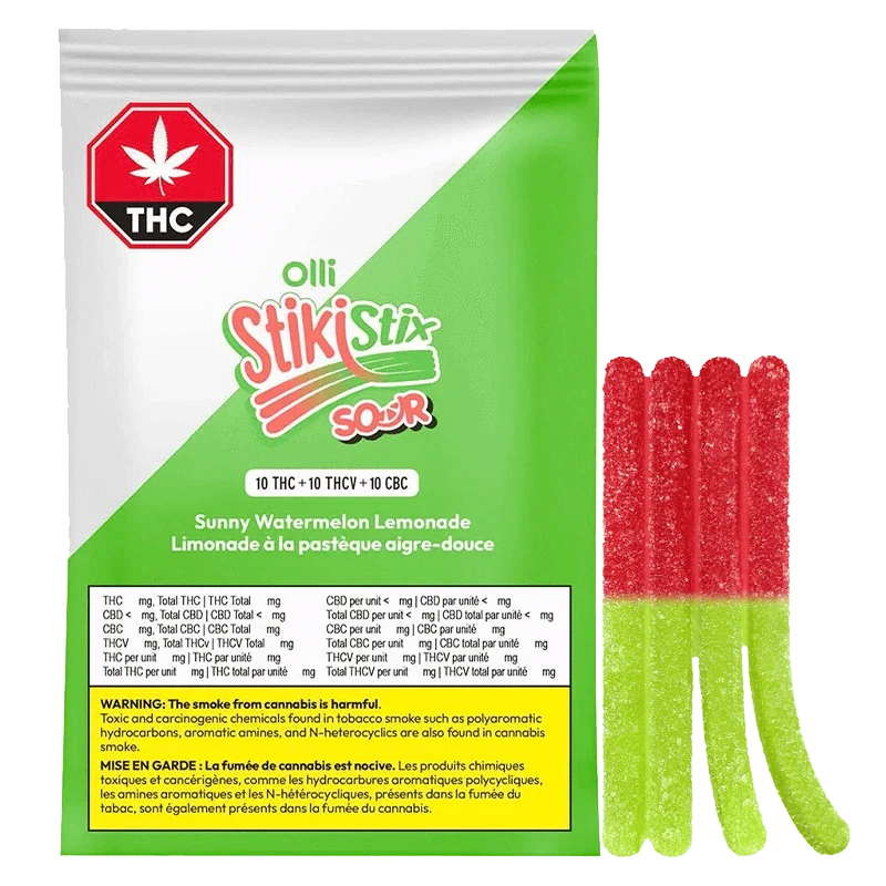 1:1:1 Sour Sunny Watermelon Lemonade THCV/CBC/THC Gummies