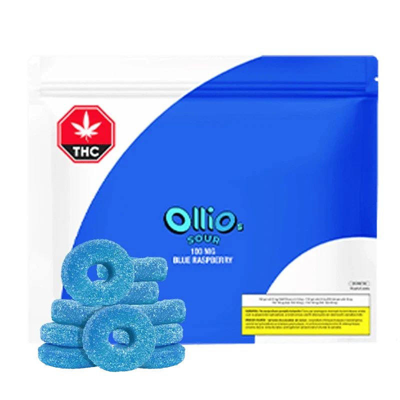 Live Rosin Sour Blueberry Gummies