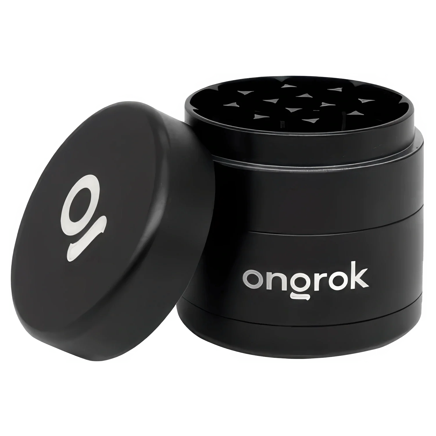 Ongrok Mini 4 Piece EZ Grinder - Black - 55mm - Image 2