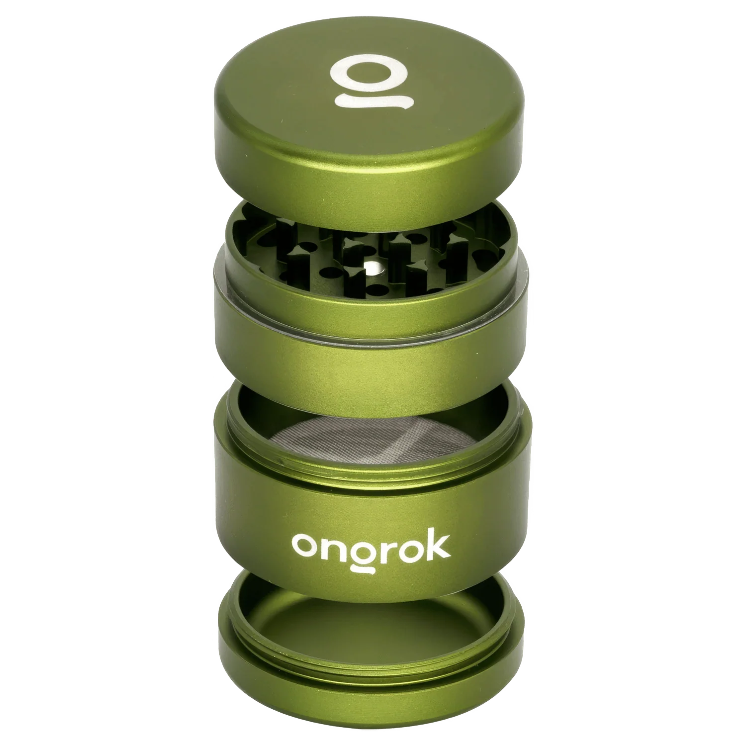 Ongrok Mini 4 Piece EZ Grinder - Green - 55mm - Image 4