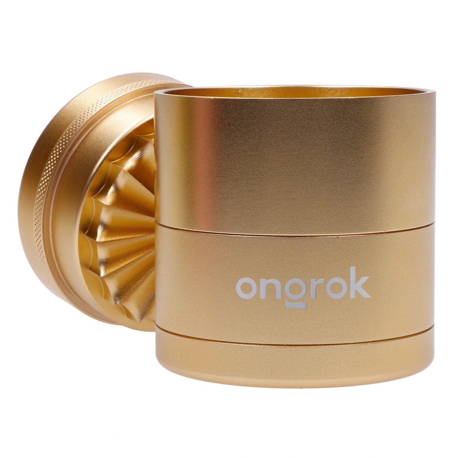 Ongrok Toothless 5 Piece Grinder - Gold - Image 3
