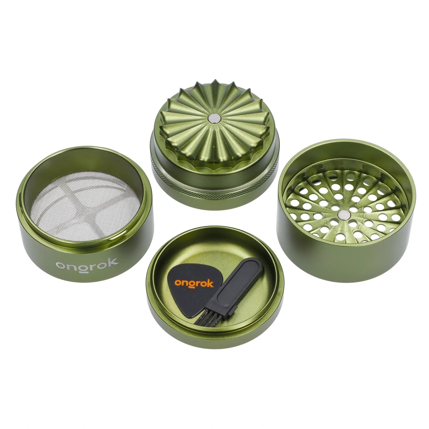 Ongrok Toothless 5 Piece Grinder - Green - Image 4