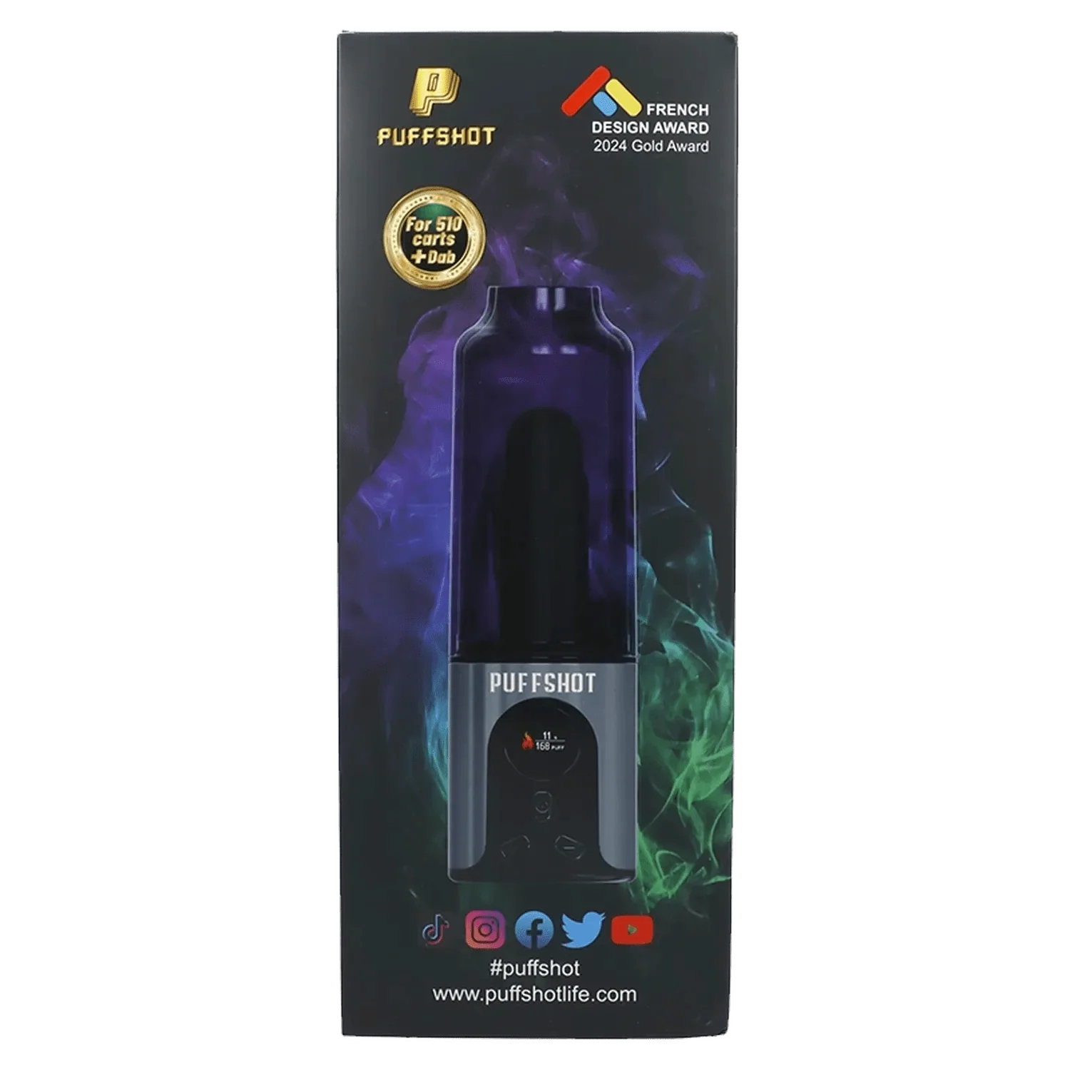 Puffshot Portable 510 Vape Cup Grey - Image 7