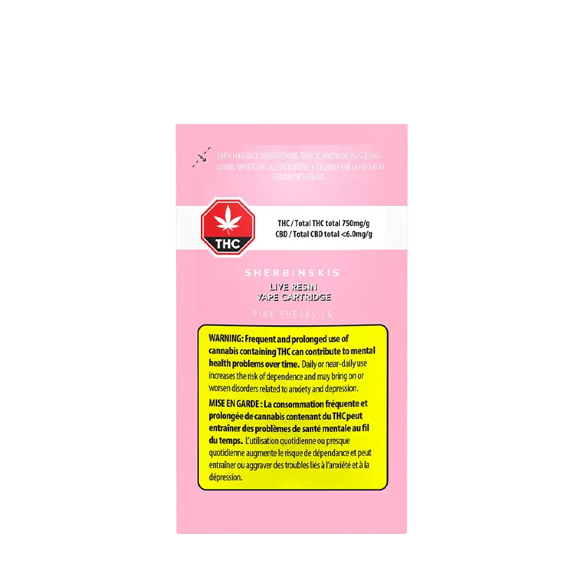 Pink Sherbs Live Resin Disposable Vape - Image 3