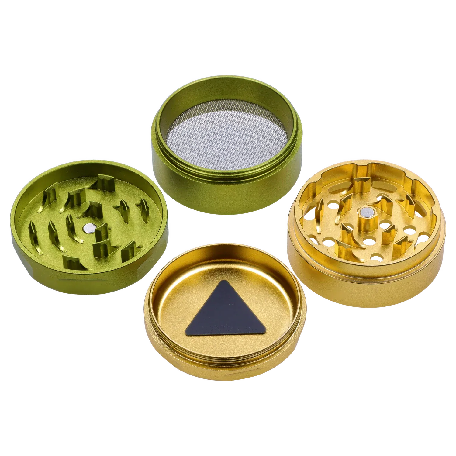 Puff Puff Pass Pineapple Express Strain Grinder - Green & Yellow - Image 5
