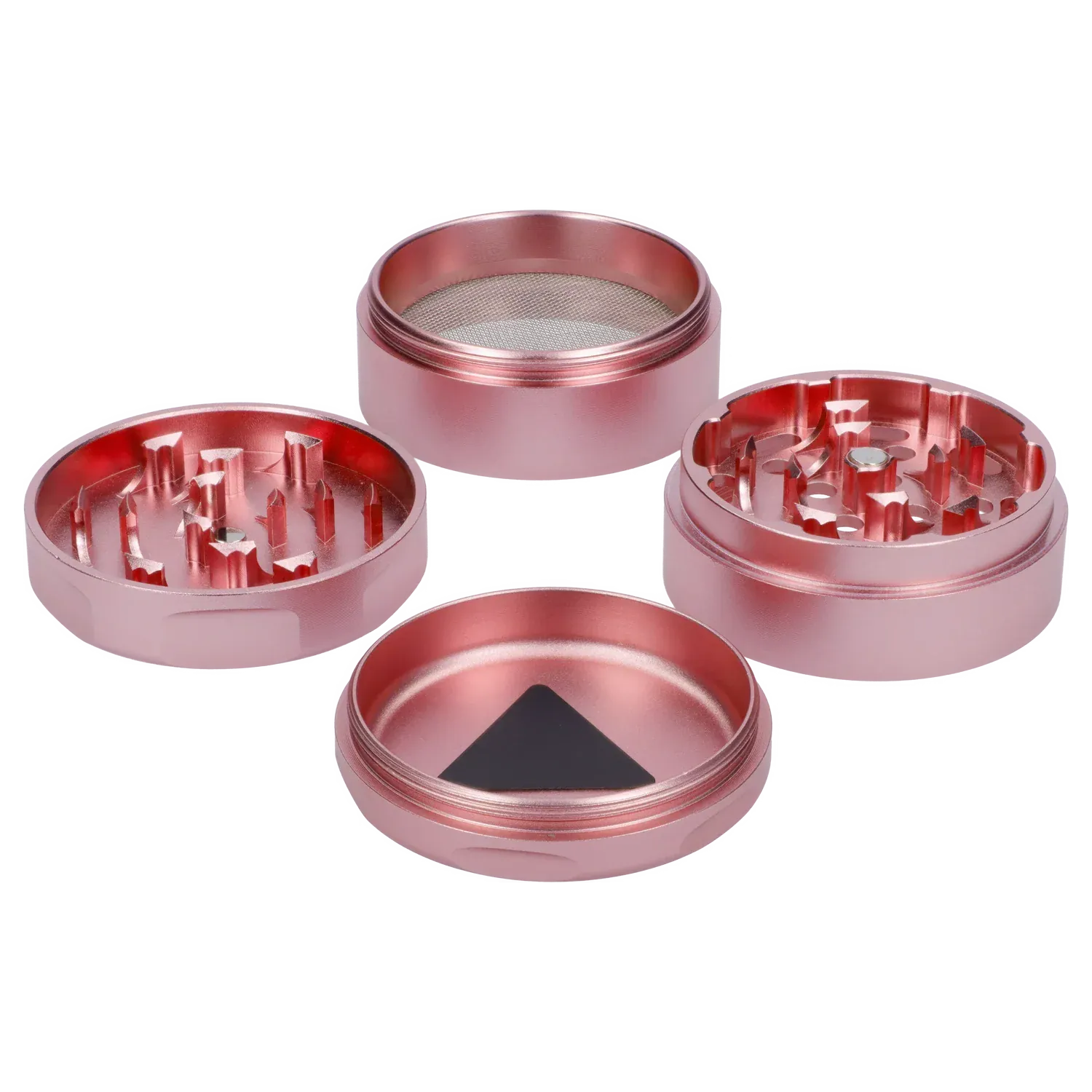 Puff Puff Pass Strains Pink Kush Grinder-Light Pink - Image 5