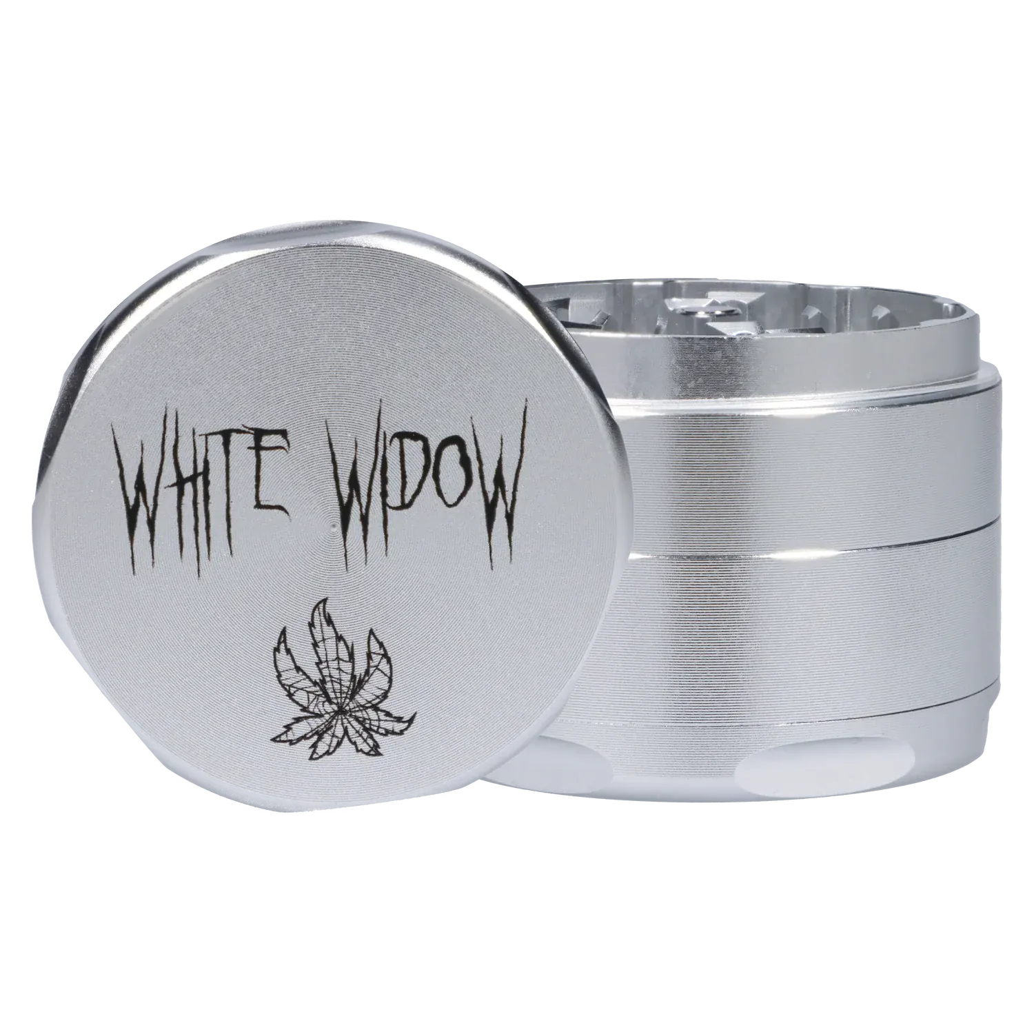 Puff Puff Pass Strains White Widow Grinder-Silver - Image 3