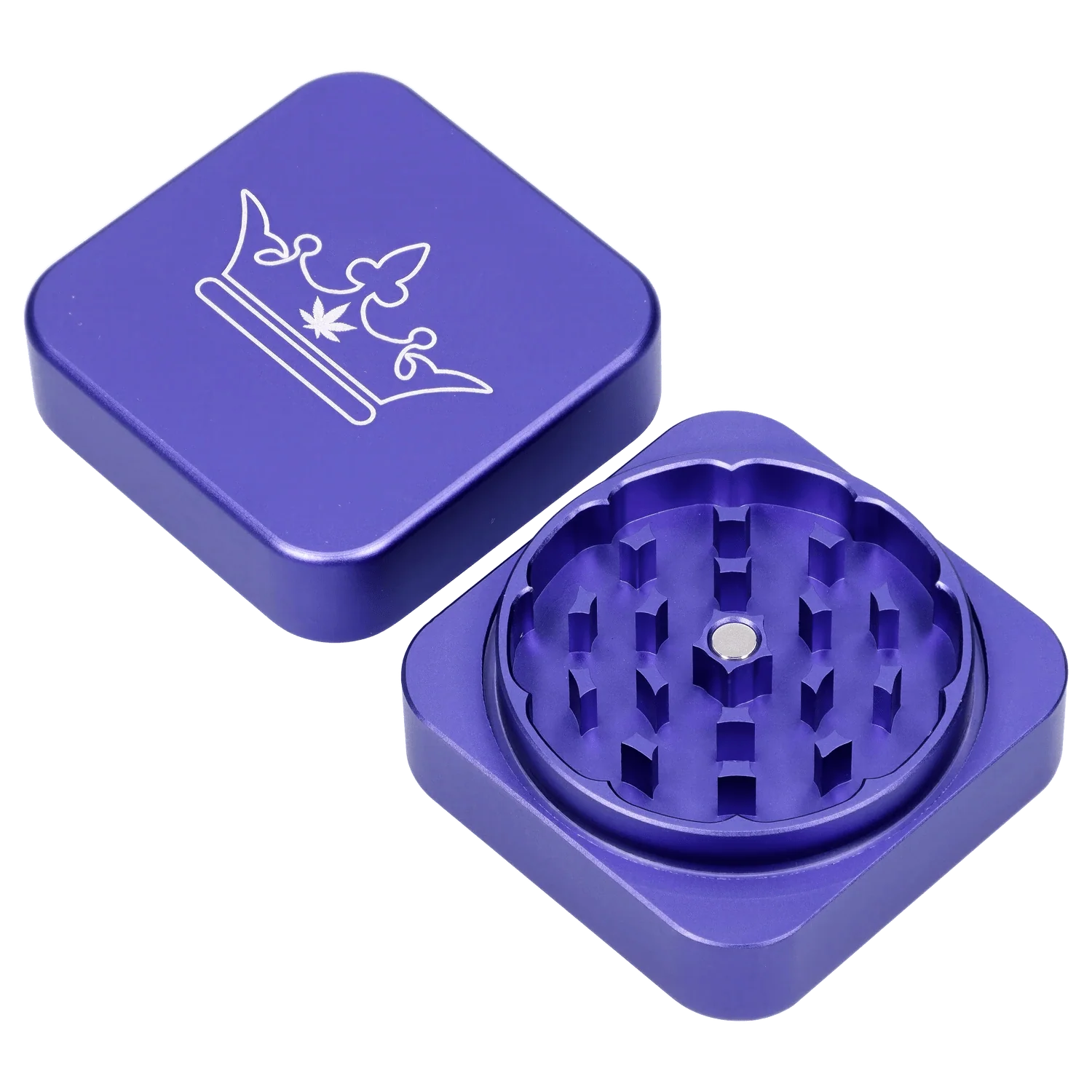 Queen of Bud 2 Stage Grinder Amethyst - Image 4