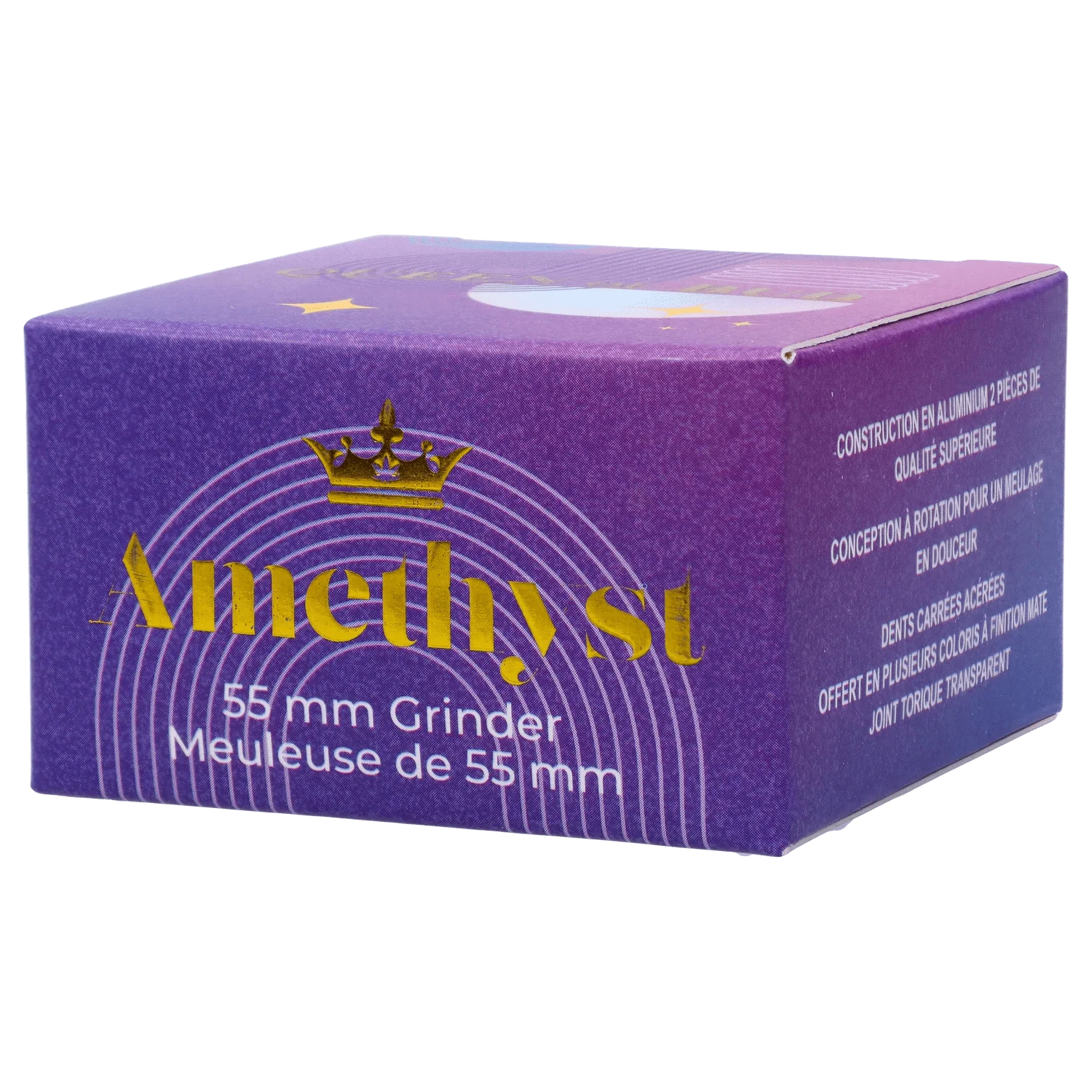 Queen of Bud 2 Stage Grinder Amethyst - Image 6