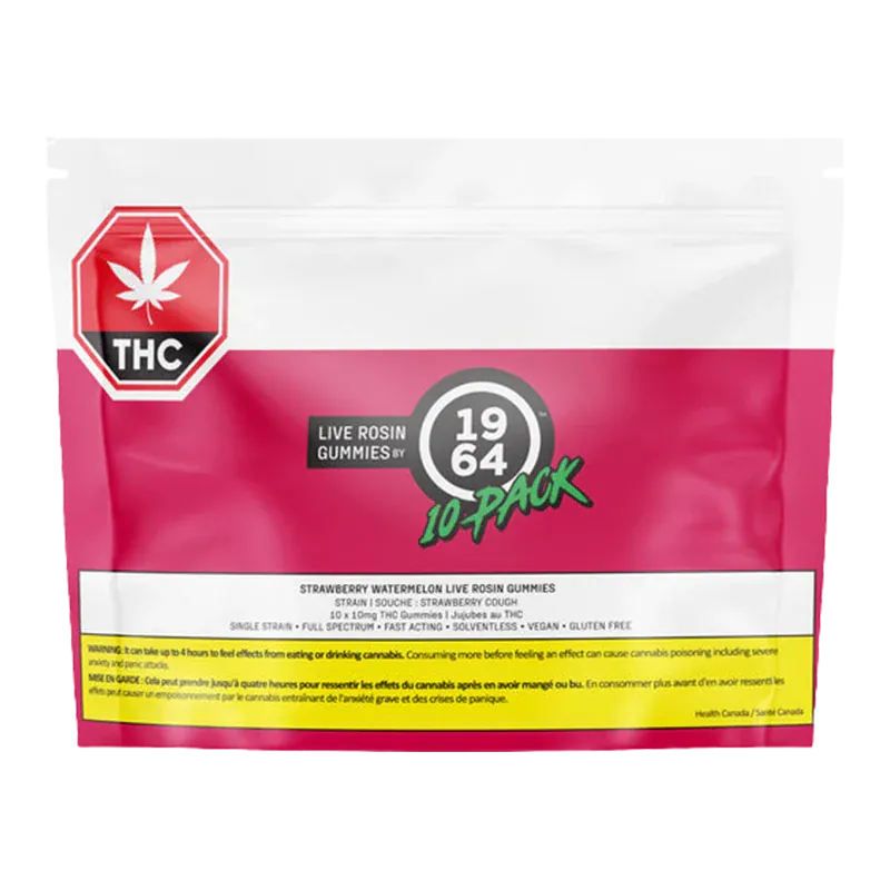 Strawberry Watermelon Live Rosin THC Gummies - Image 3