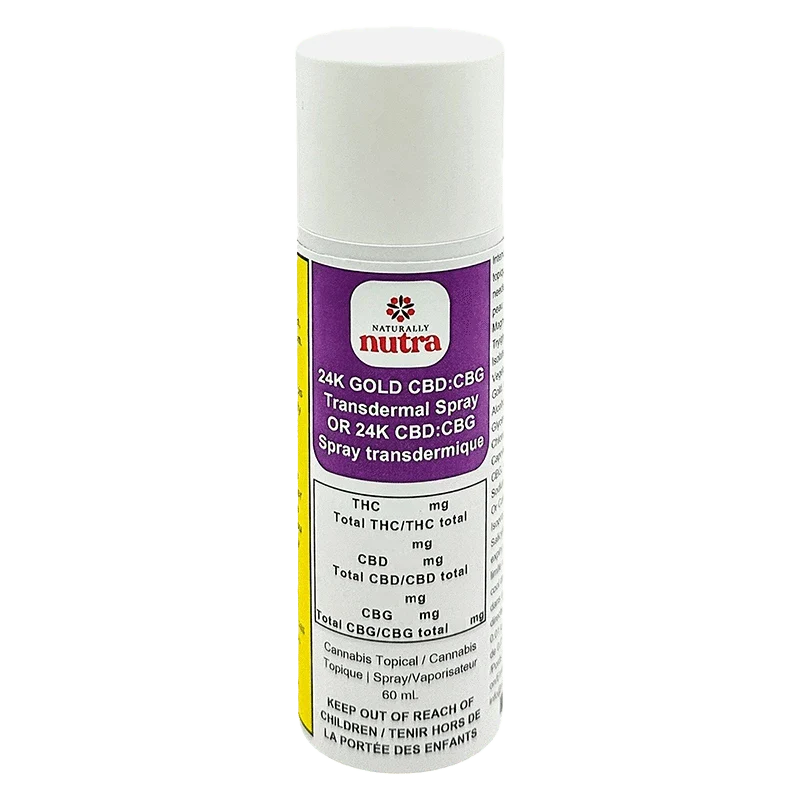 24K Gold CBD:CBG Transdermal Spray - Image 3