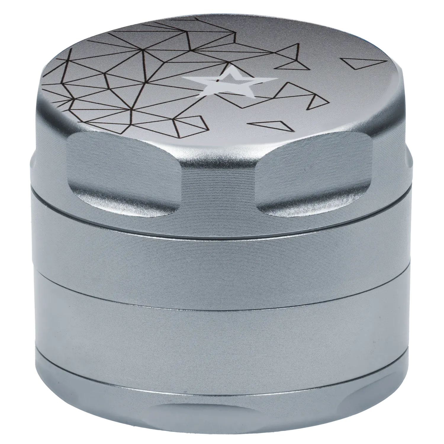 Famous Design Space Aluminum 4pc Grinder - Silver