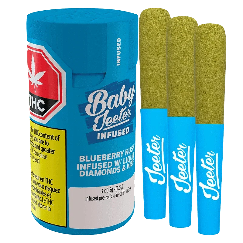 Baby Jeeter Blueberry Kush Infused PR 3 x 0.5 g