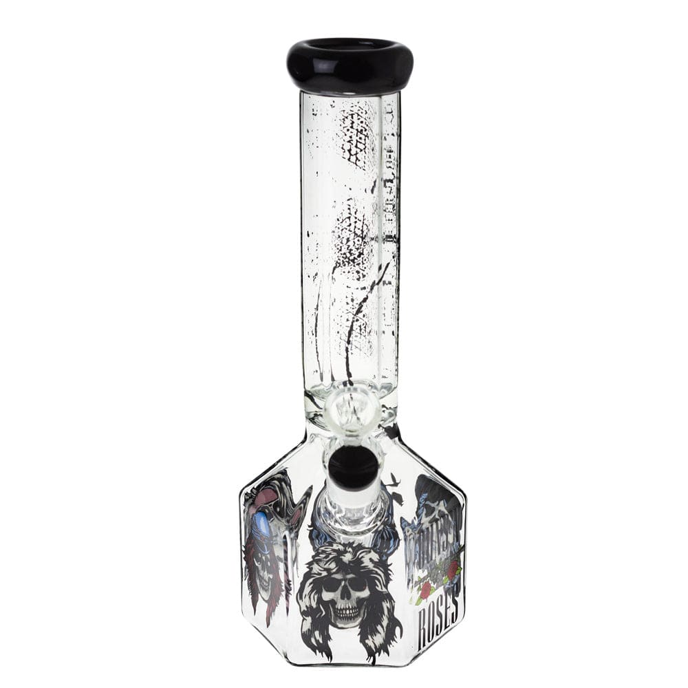 Valiant GNR Skulls Hexagon Water Pipe - 10in. - Image 3