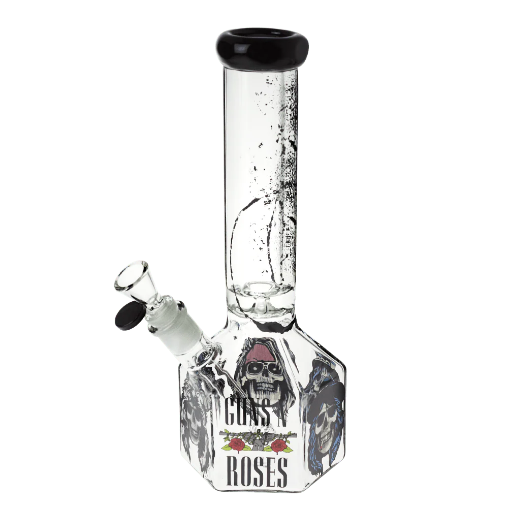 Valiant GNR Skulls Hexagon Water Pipe - 10in. - Image 5