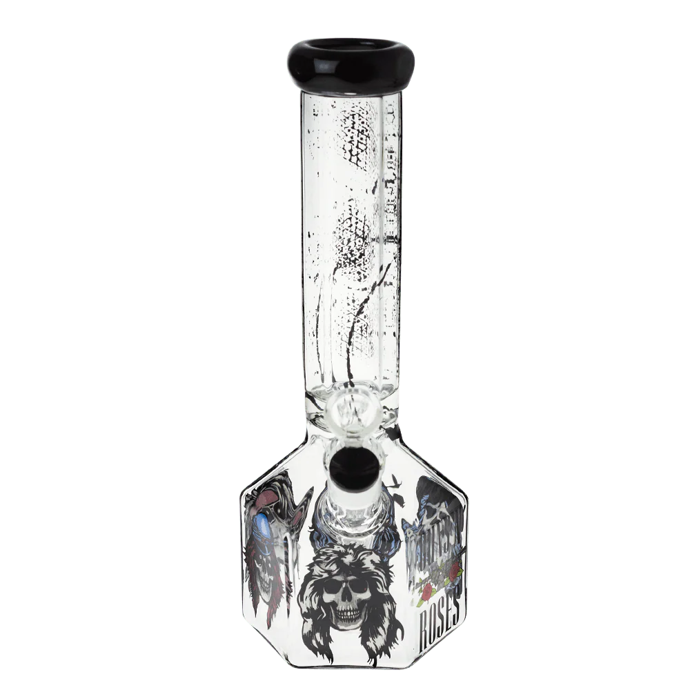 Valiant GNR Skulls Hexagon Water Pipe - 10in. - Image 7