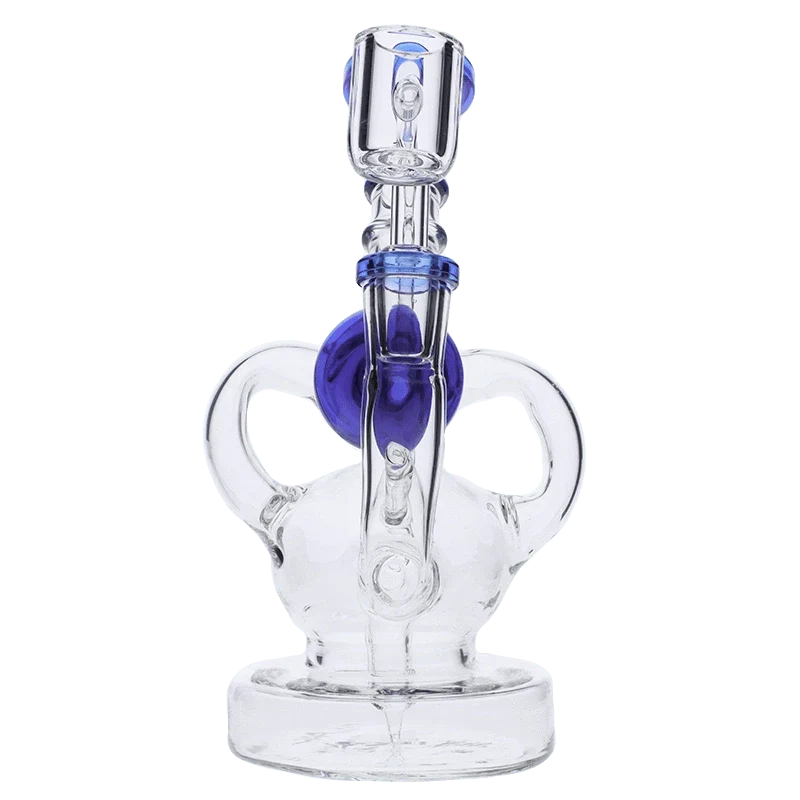 Dab Rig Recycler w/Quartz-Blue-7 in - Image 7