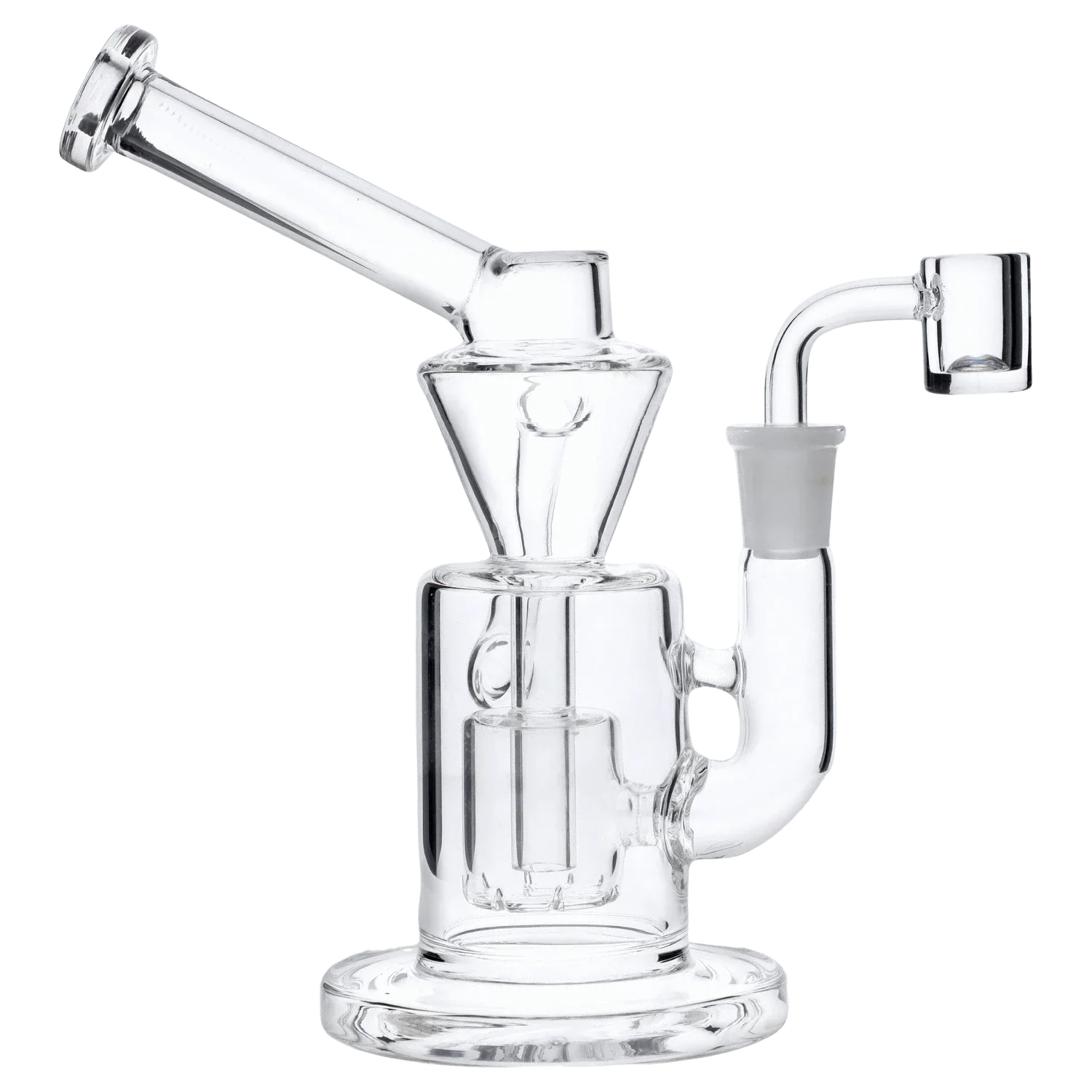 Dab Rig Recycler w/Quartz-Clear-8 in - Image 4