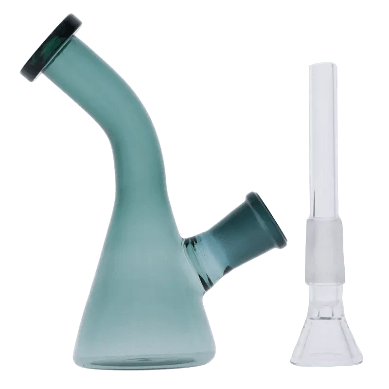 Everyday Essentials Bent Neck Beaker Bong - Teal - 5in.