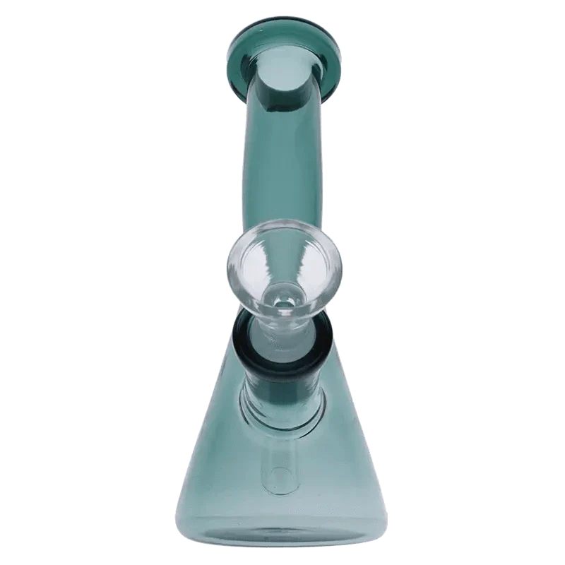 Everyday Essentials Bent Neck Beaker Bong - Teal - 5in. - Image 8