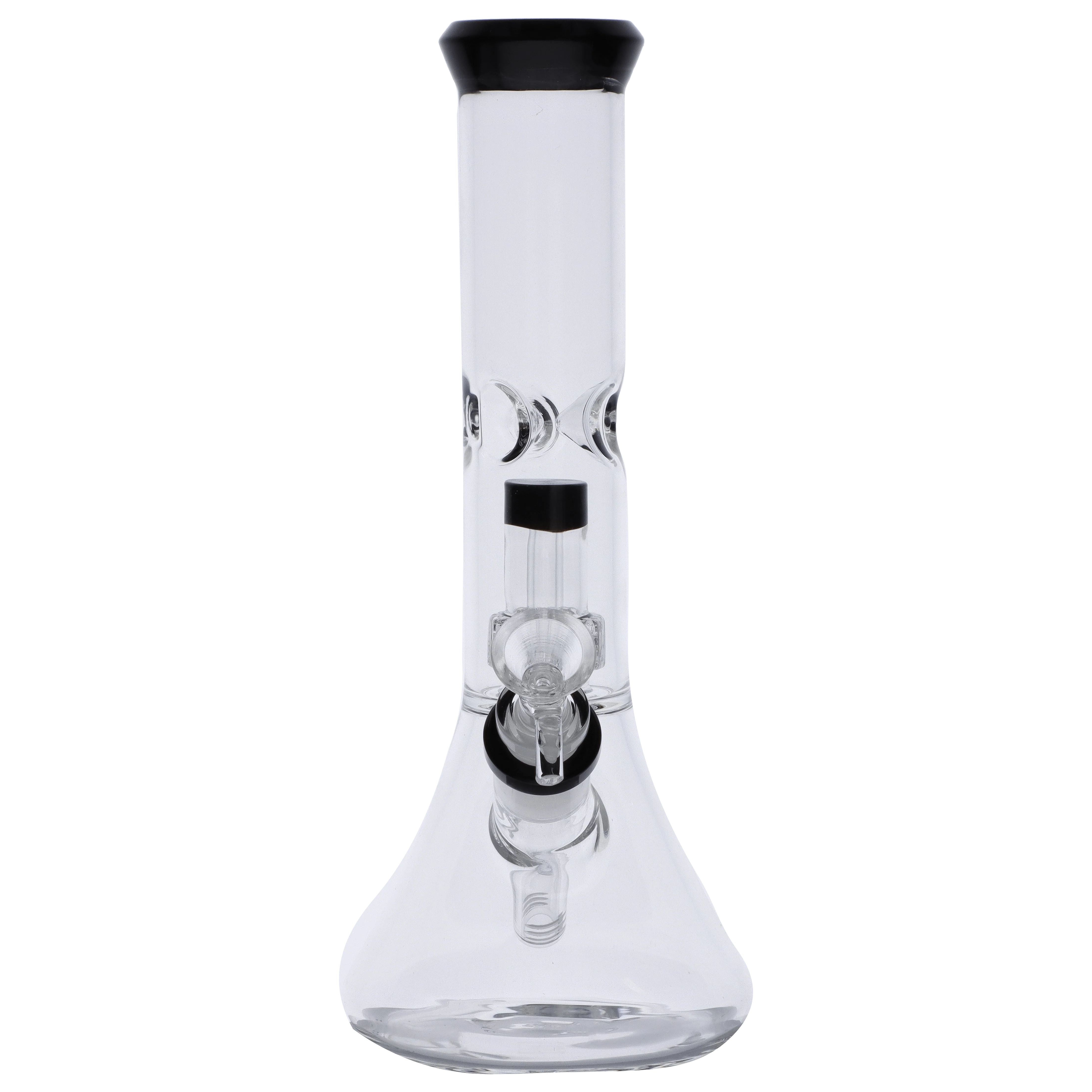 Valiant Beaker Water Pipe w/ Honeycomb - Black - 11in. - Image 8
