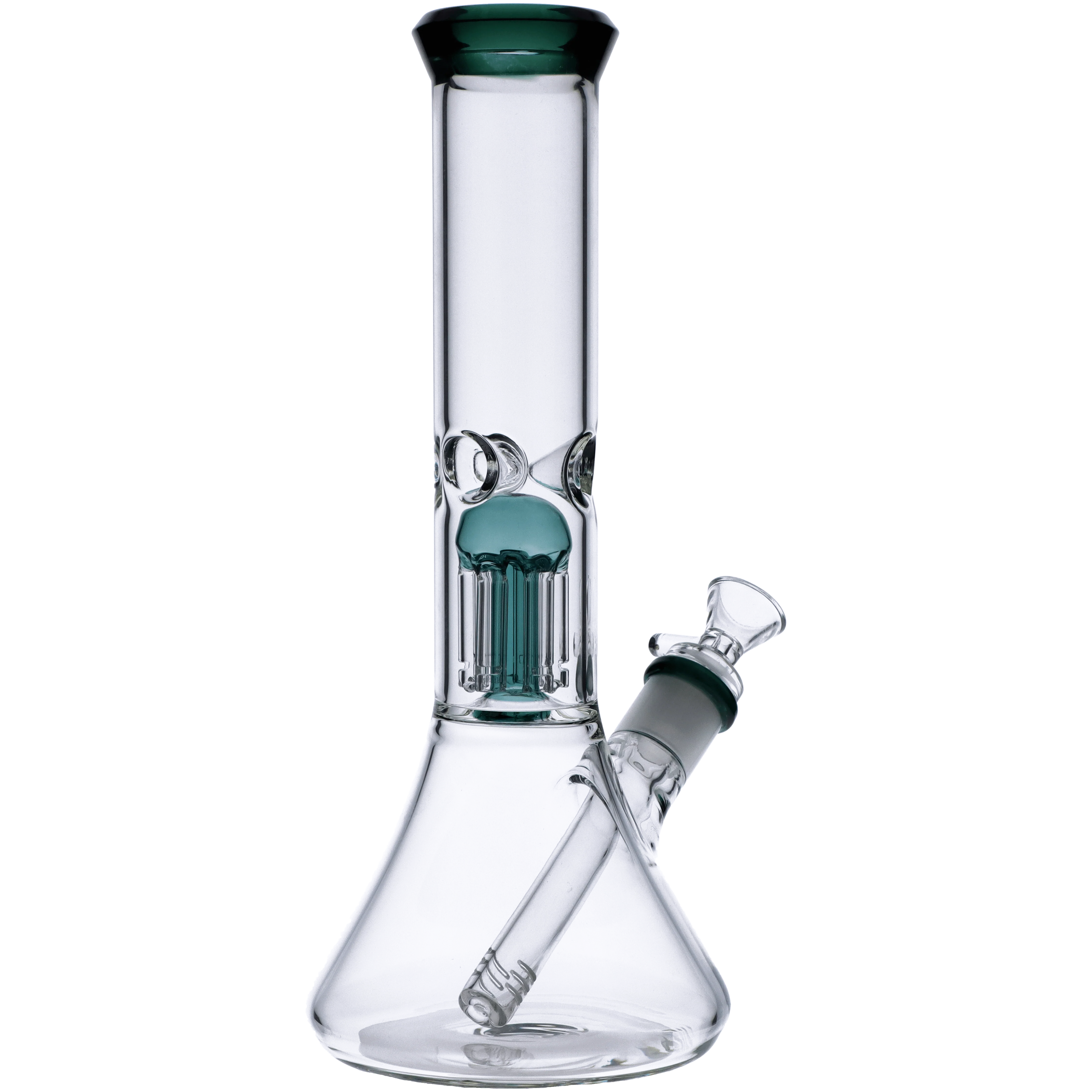 Valiant Beaker Water Pipe w/ Perc - Teal - 11in. - Image 2