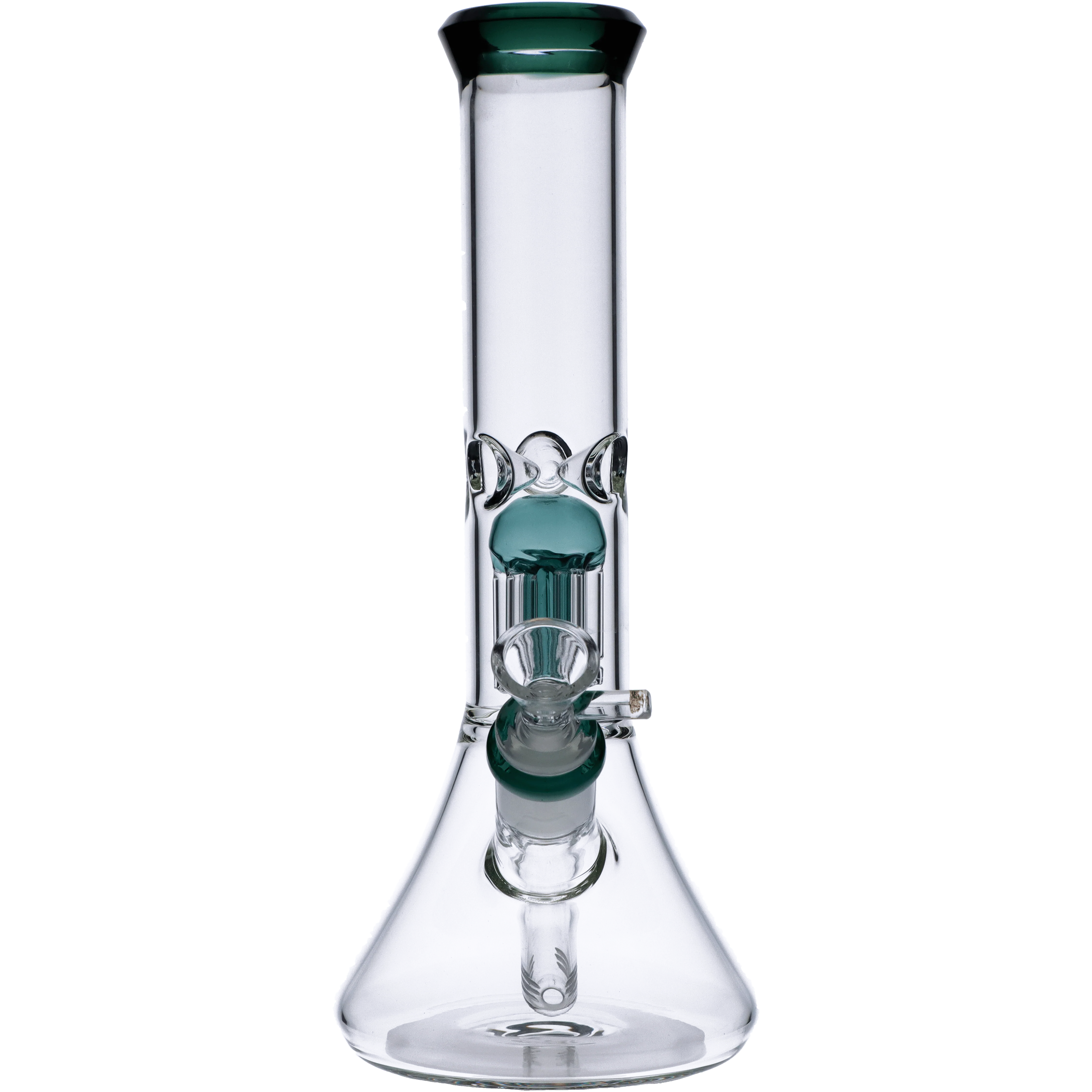 Valiant Beaker Water Pipe w/ Perc - Teal - 11in. - Image 4