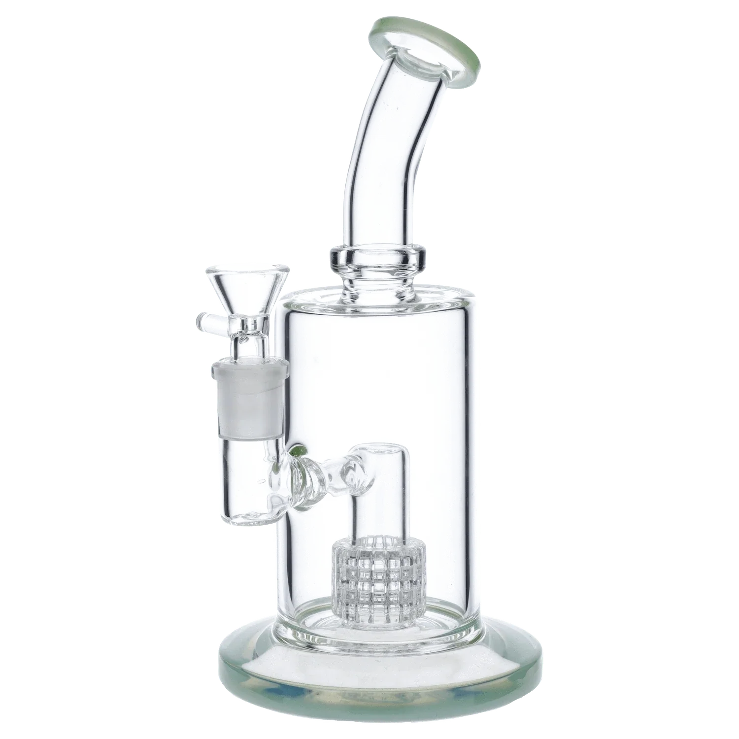 Valiant Bent Neck Water Pipe w/ Matrix Perc - Assorted - 8in. - Image 6