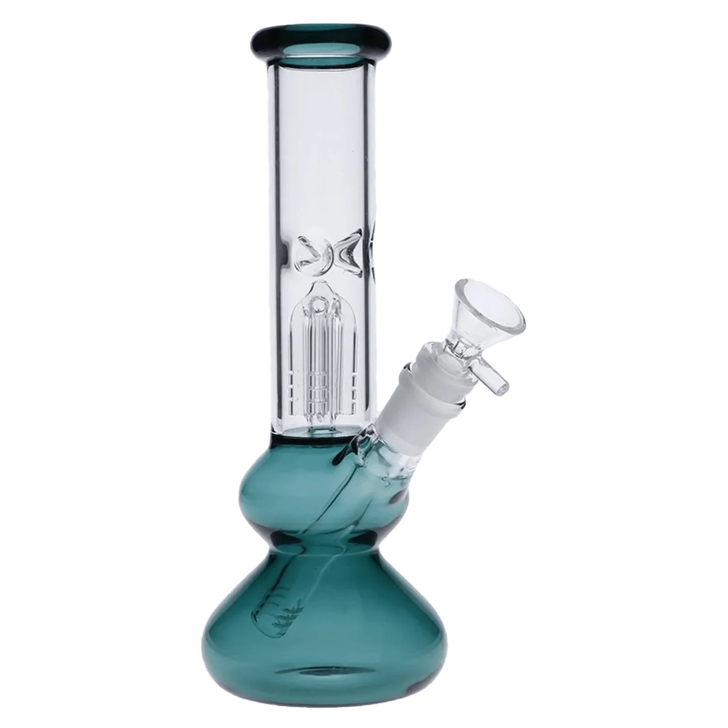 Valiant Bubble Base Water Pipe - Teal - 10in.