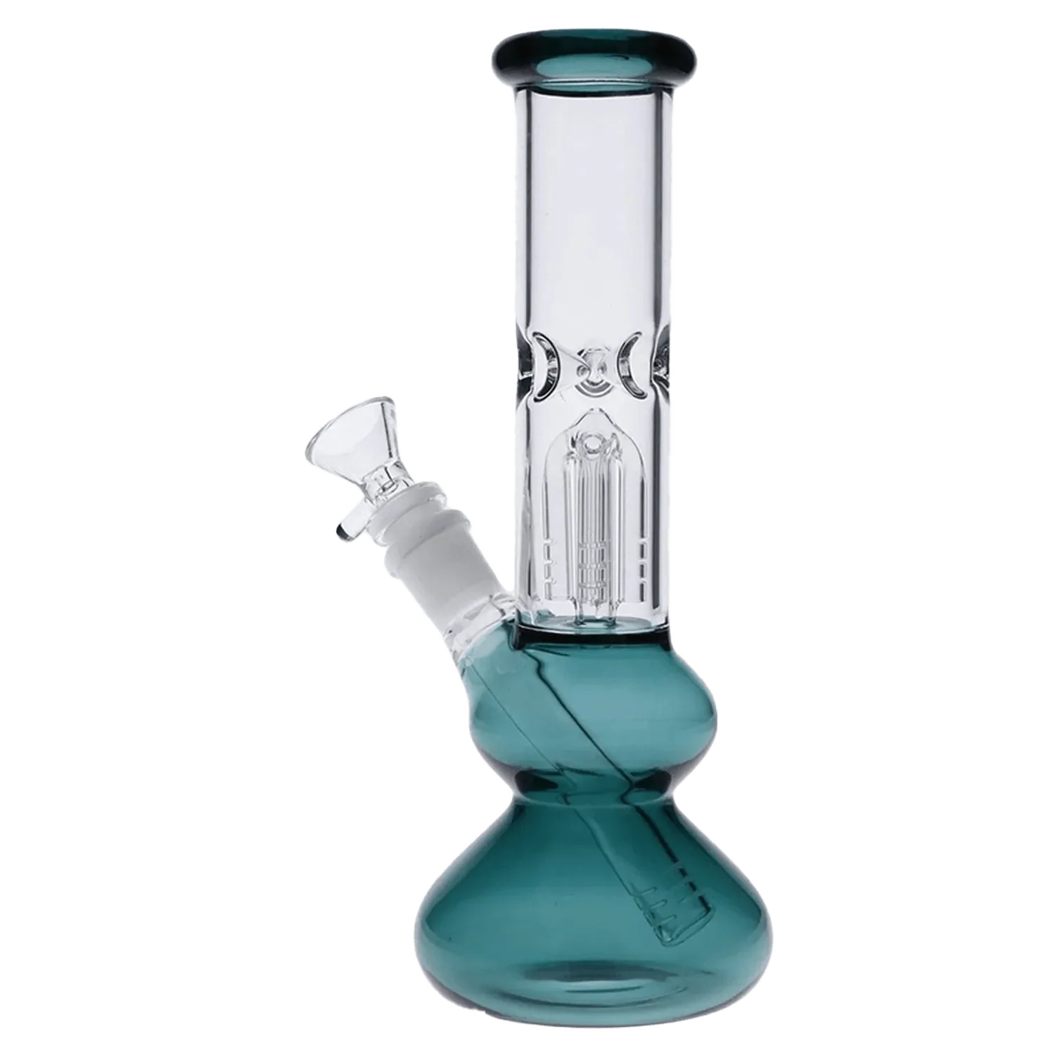 Valiant Bubble Base Water Pipe - Teal - 10in. - Image 2