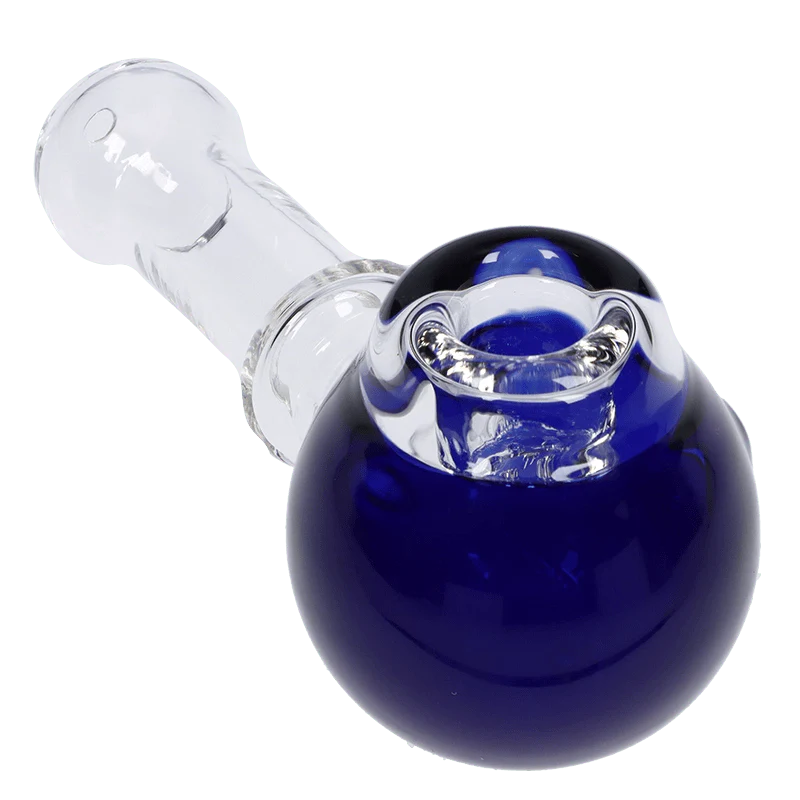 Valiant Cauldron Glass Pipe - Blue - 4.5in. - Image 4