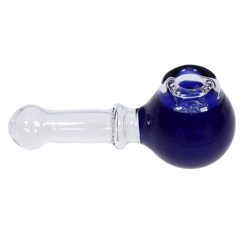 Valiant Cauldron Glass Pipe - Blue - 4.5in. - Image 5