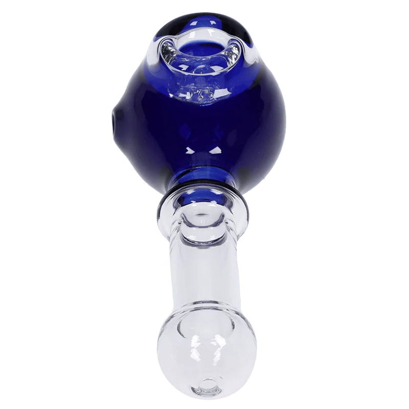 Valiant Cauldron Glass Pipe - Blue - 4.5in. - Image 7