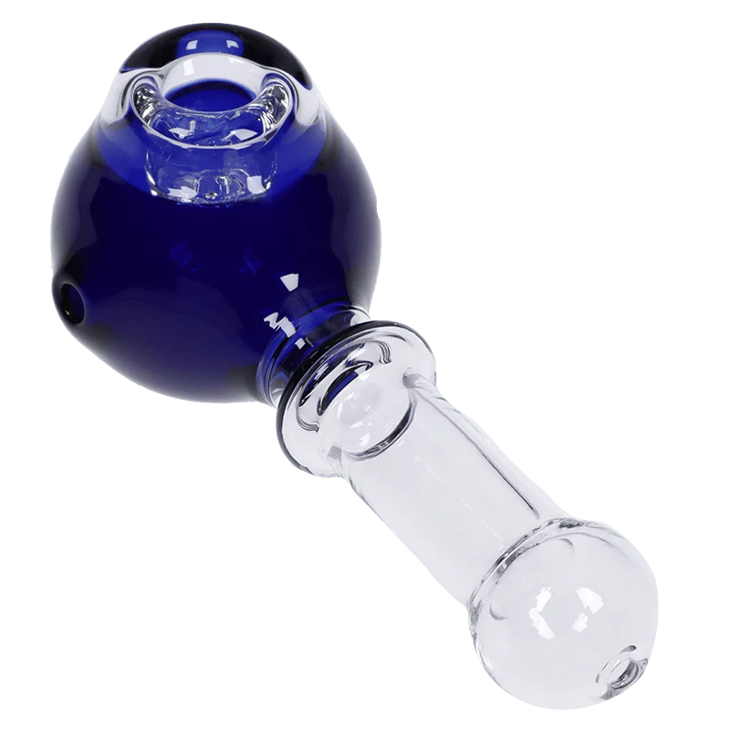 Valiant Cauldron Glass Pipe - Blue - 4.5in. - Image 8