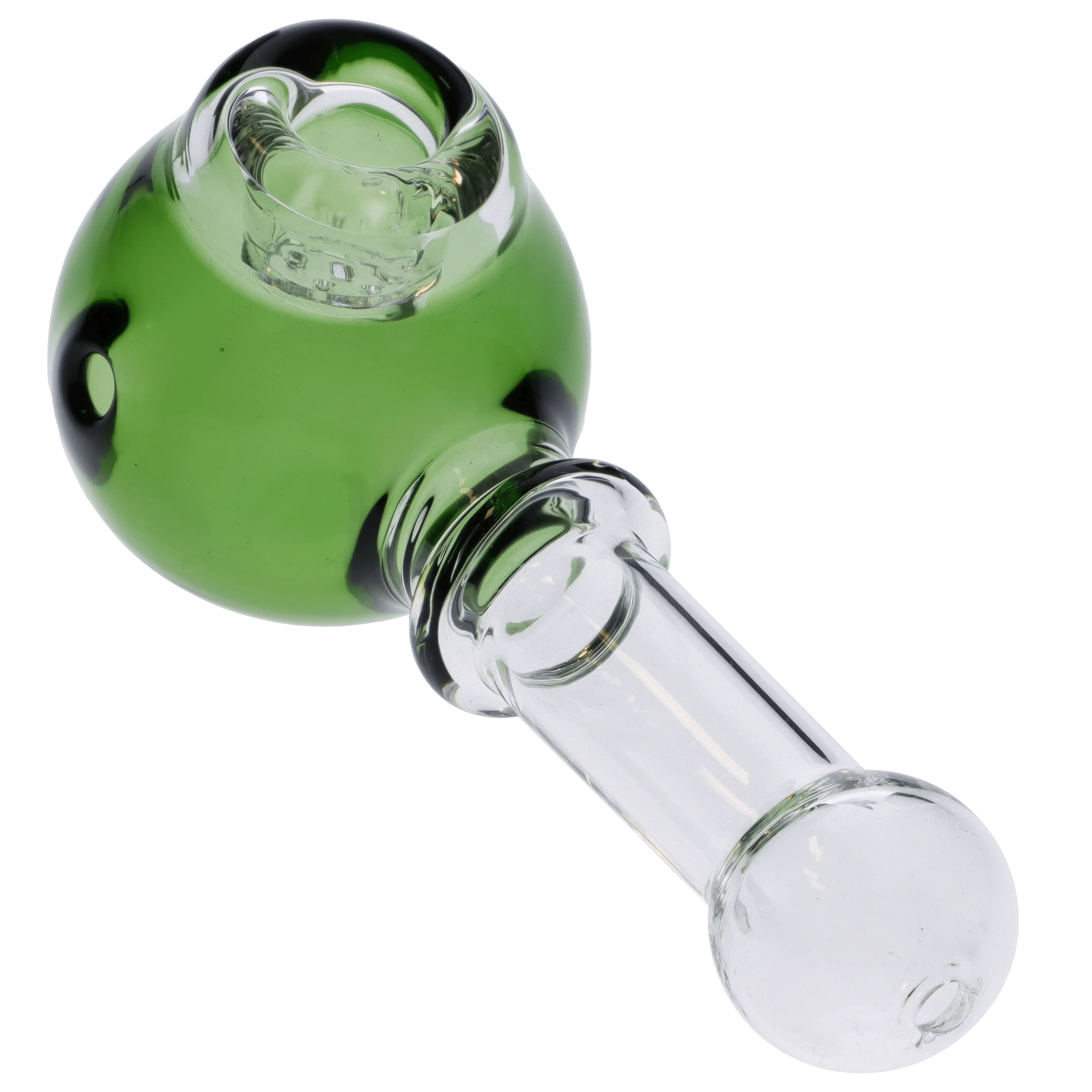 Valiant Cauldron Glass Pipe - Green - 4.5in. - Image 2
