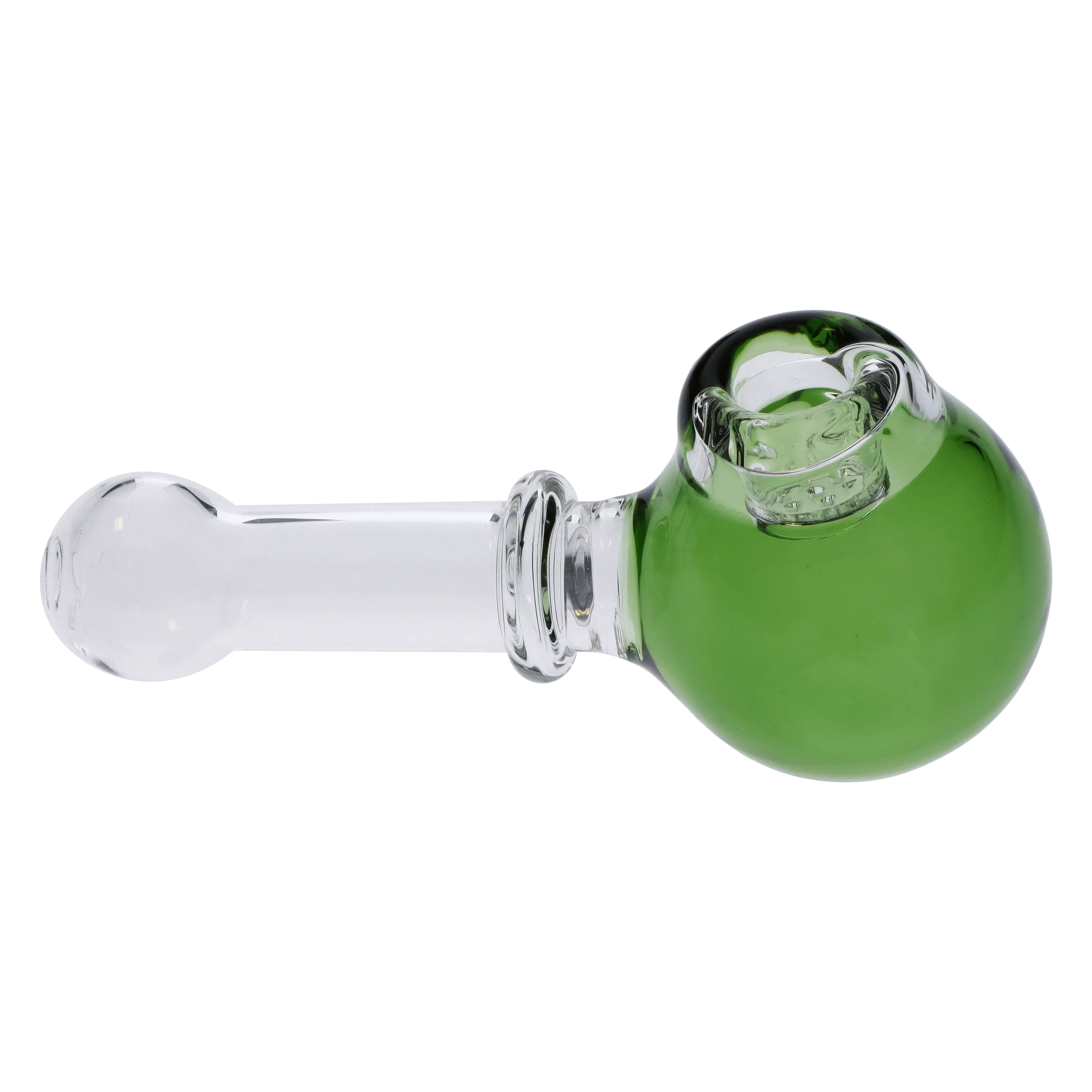 Valiant Cauldron Glass Pipe - Green - 4.5in. - Image 5