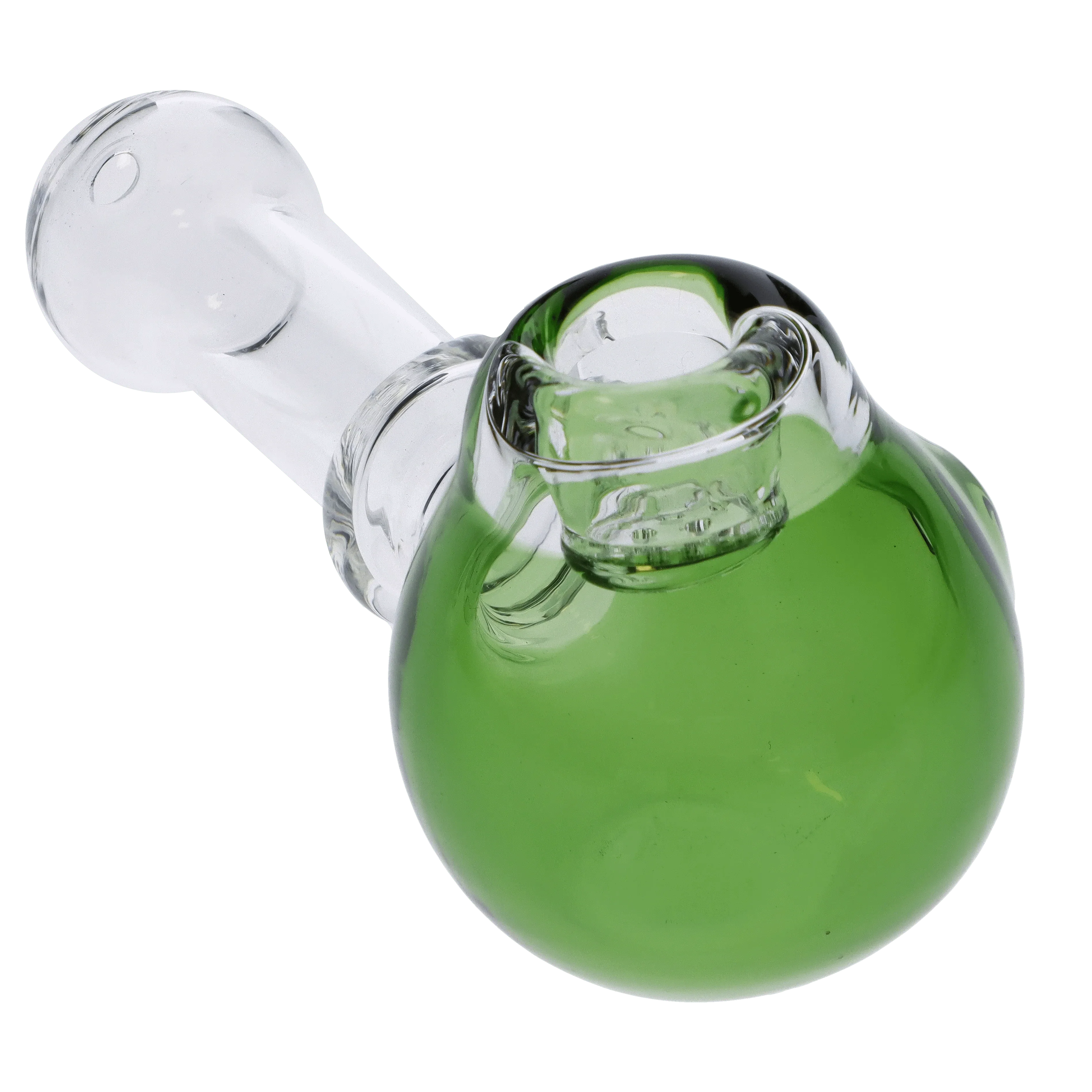 Valiant Cauldron Glass Pipe - Green - 4.5in. - Image 6